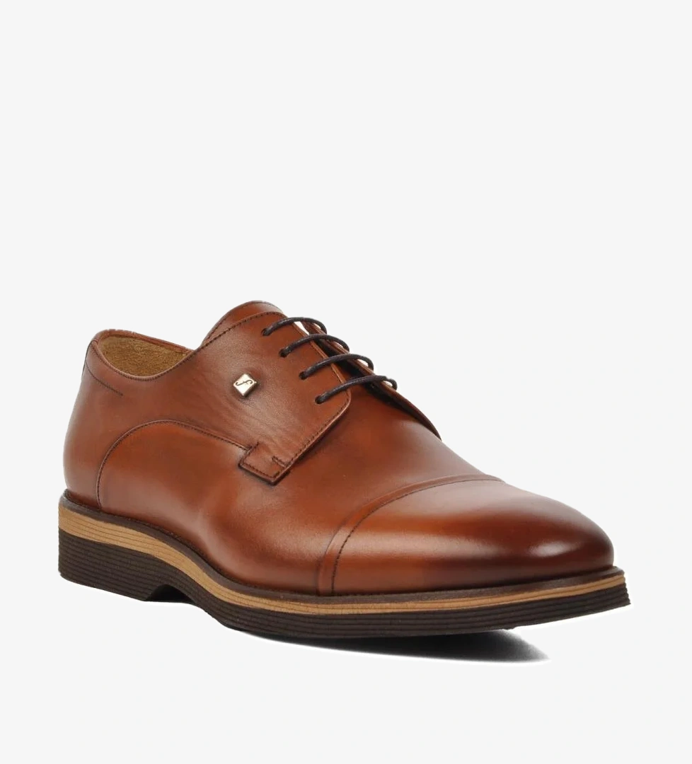 3103 Taba Hakiki Deri Erkek Günlük Ayakkabı