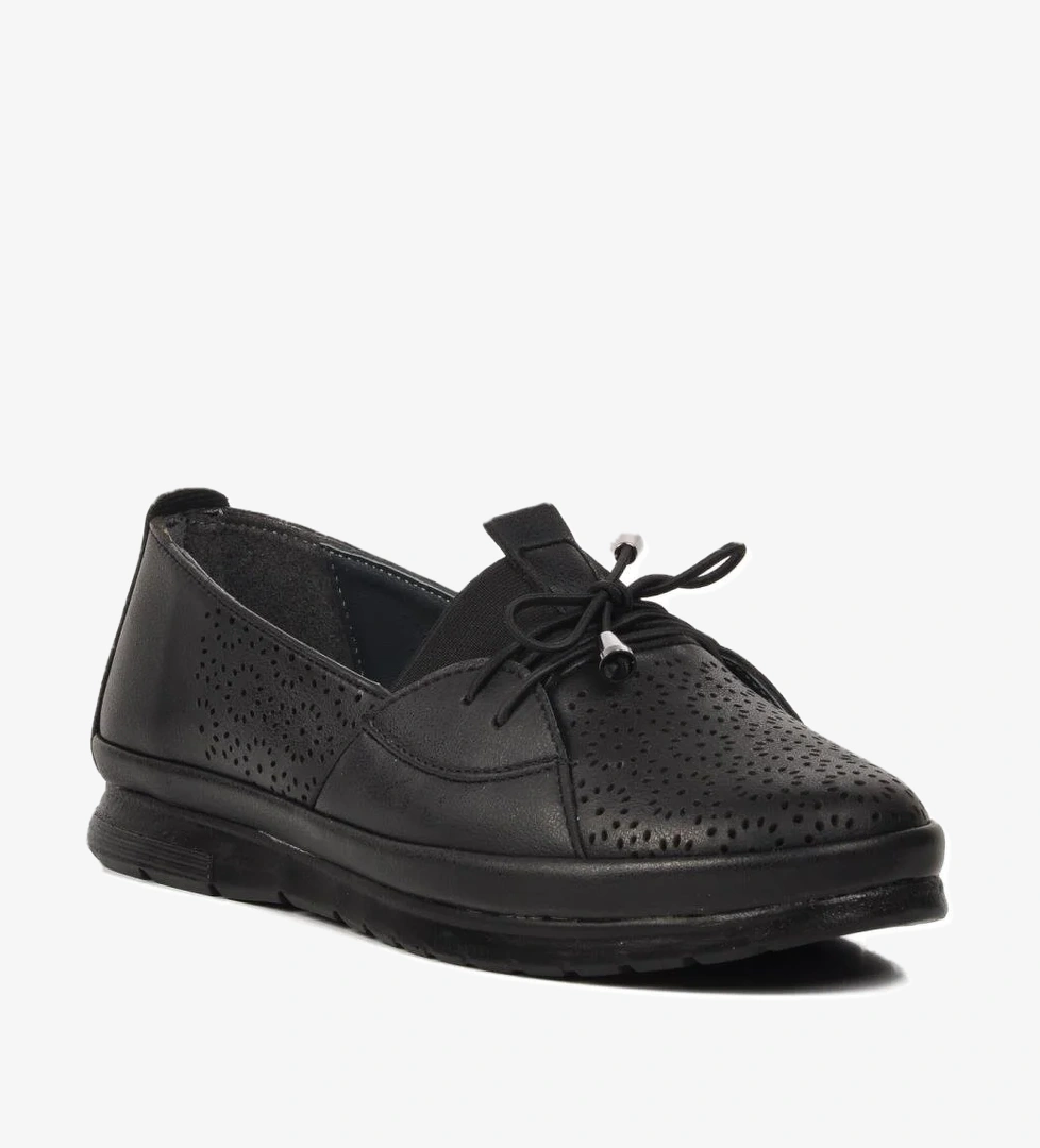 1107 Siyah Kadın Günlük Ayakkabı - Görsel 1