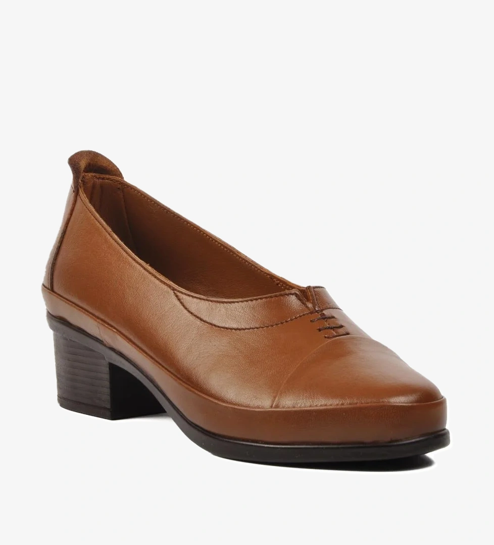 562106 Taba Hakiki Deri Kadın Günlük Ayakkabı - Görsel 1