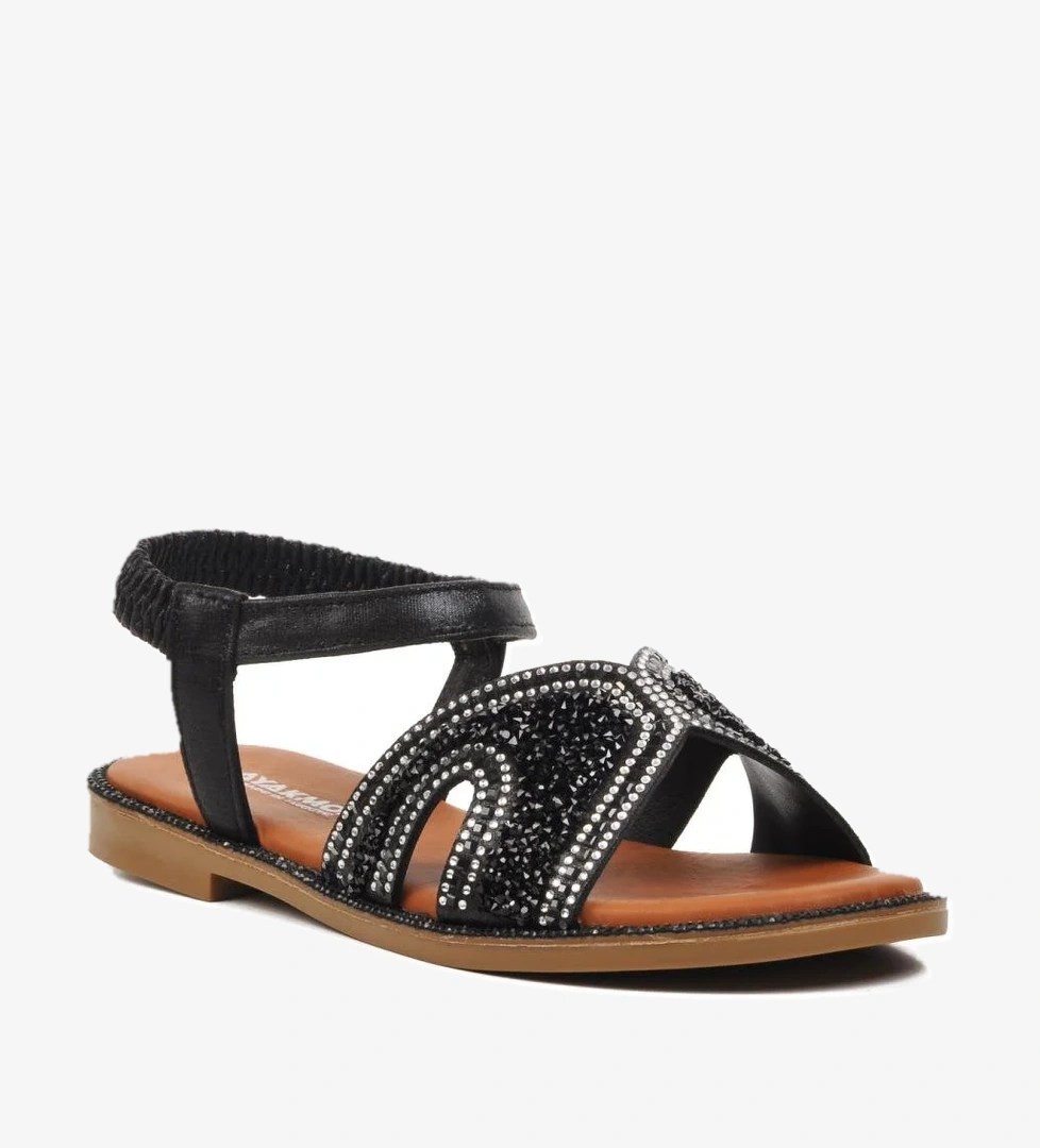 286069 Siyah Kadın Sandalet