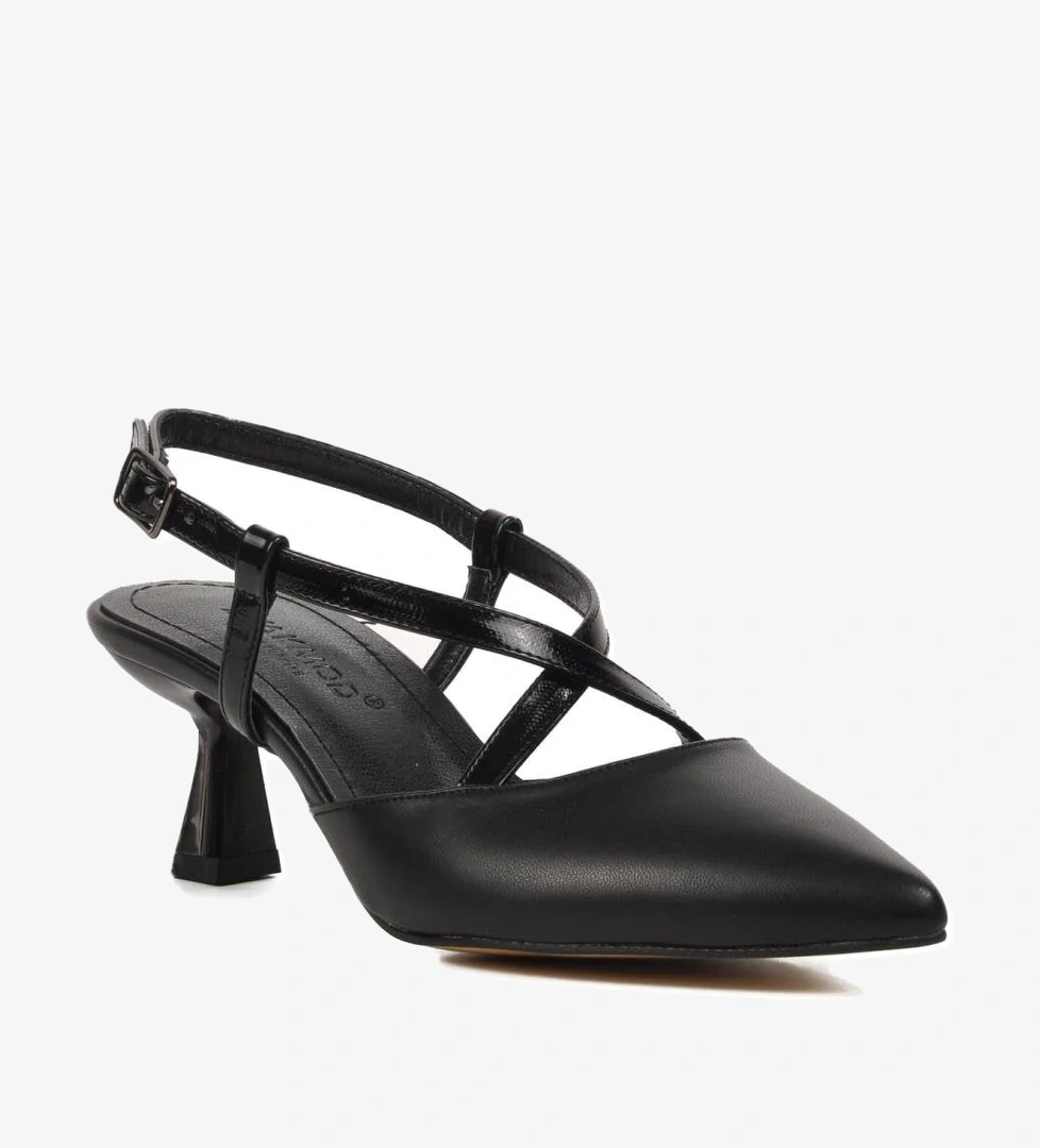 357078 Siyah Kadın Topuklu Ayakkabı