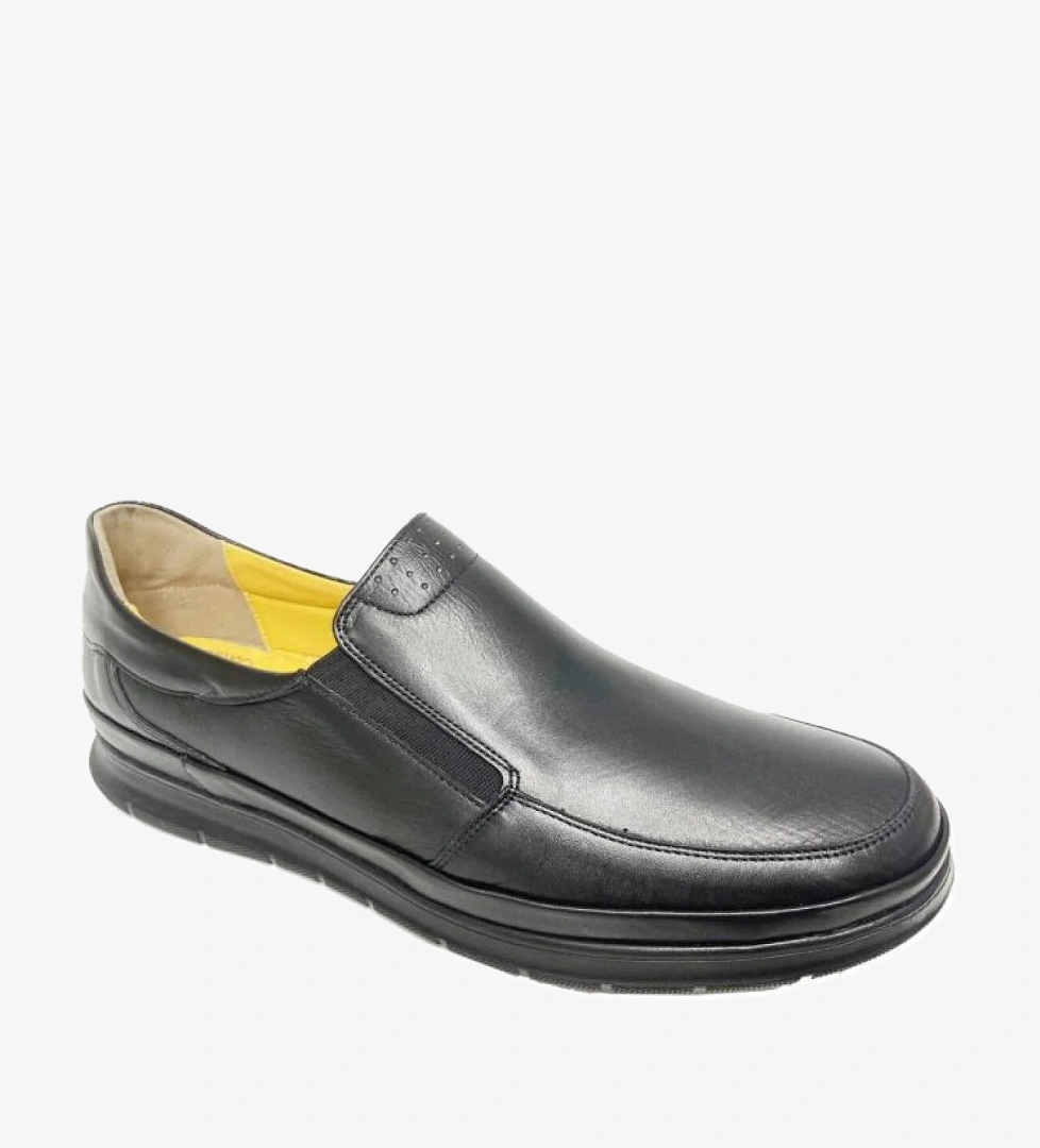 304-24 Hakiki Deri Anatomik Poli Taban Büyük Ayak Erkek Ayakkabı - Görsel 1