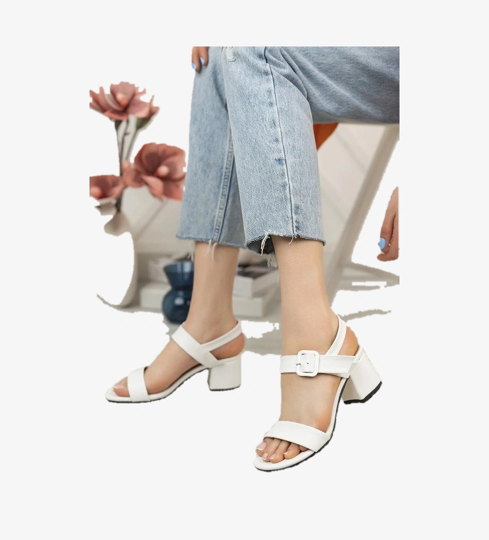 Tomiross Ellie Günlük Kadın Ortopedik Topuklu Sandalet Elli̇e-1555 model görseli