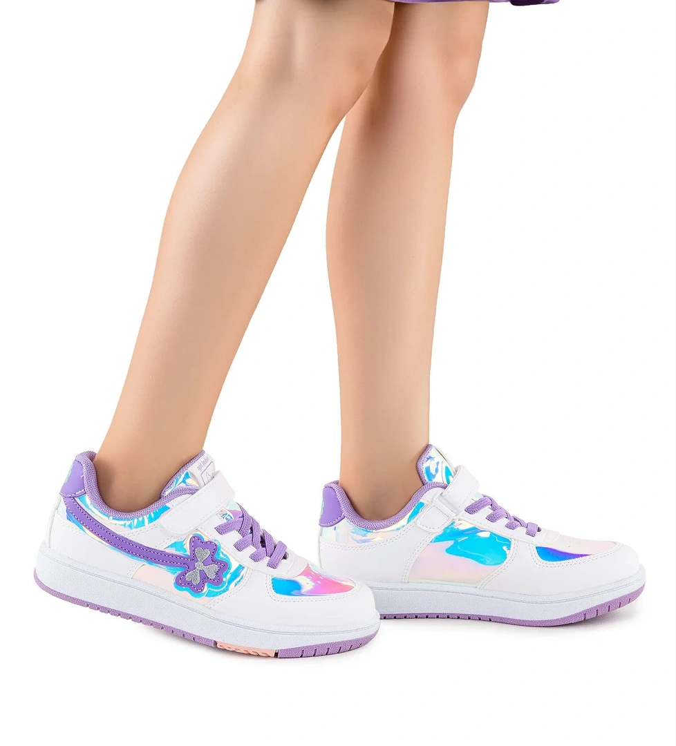 Kiko Kids Dina Cırtlı Kız Çocuk Spor Ayakkabı Mor - 449,95₺ - Flo