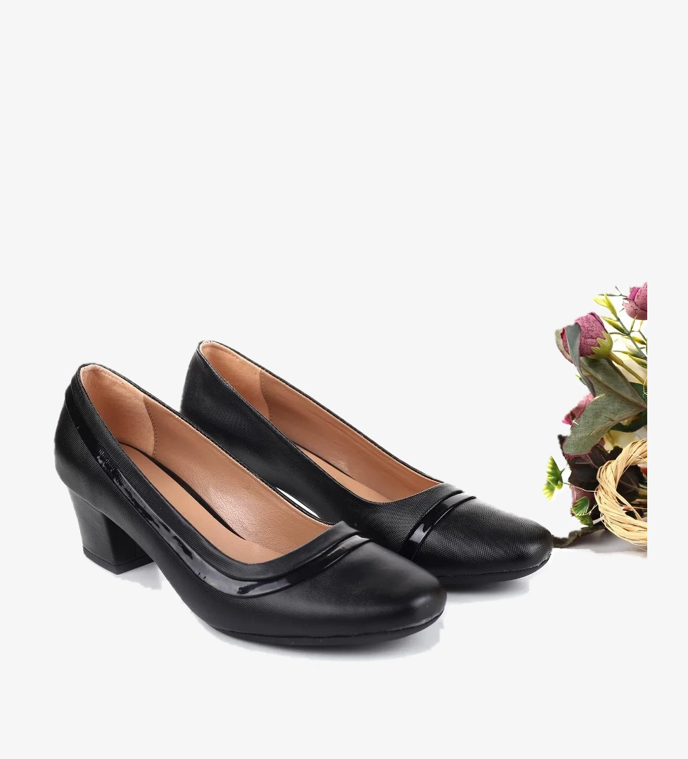 8665 Günlük Rahat 5 Cm Topuklu Kadın Ayakkabı - Görsel 1