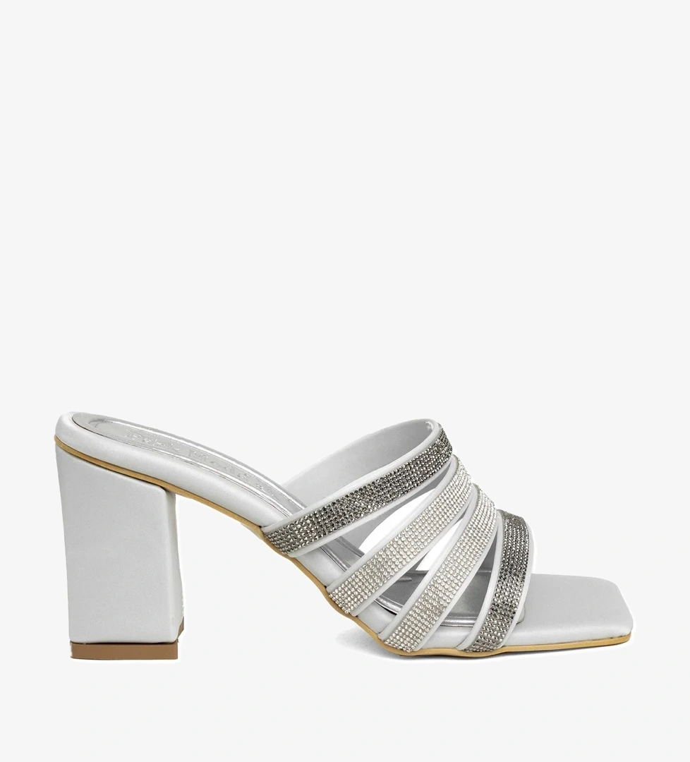 Miss Park Moda PM161 K400/1 Kadın Abiye Ayakkabı Gümüş model görseli