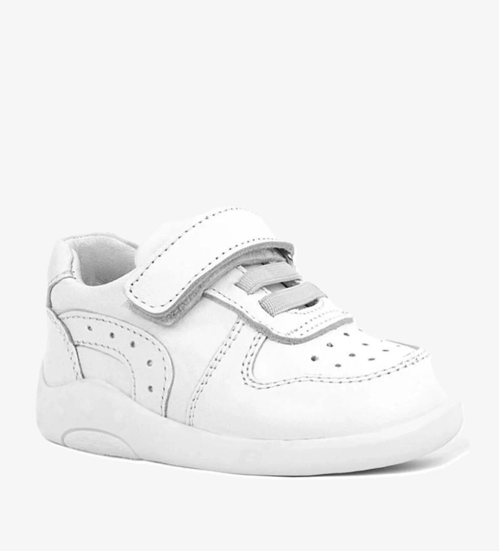 Hakiki Deri Beyaz Anatomik Bebek Spor Ayakkabı - Görsel 1
