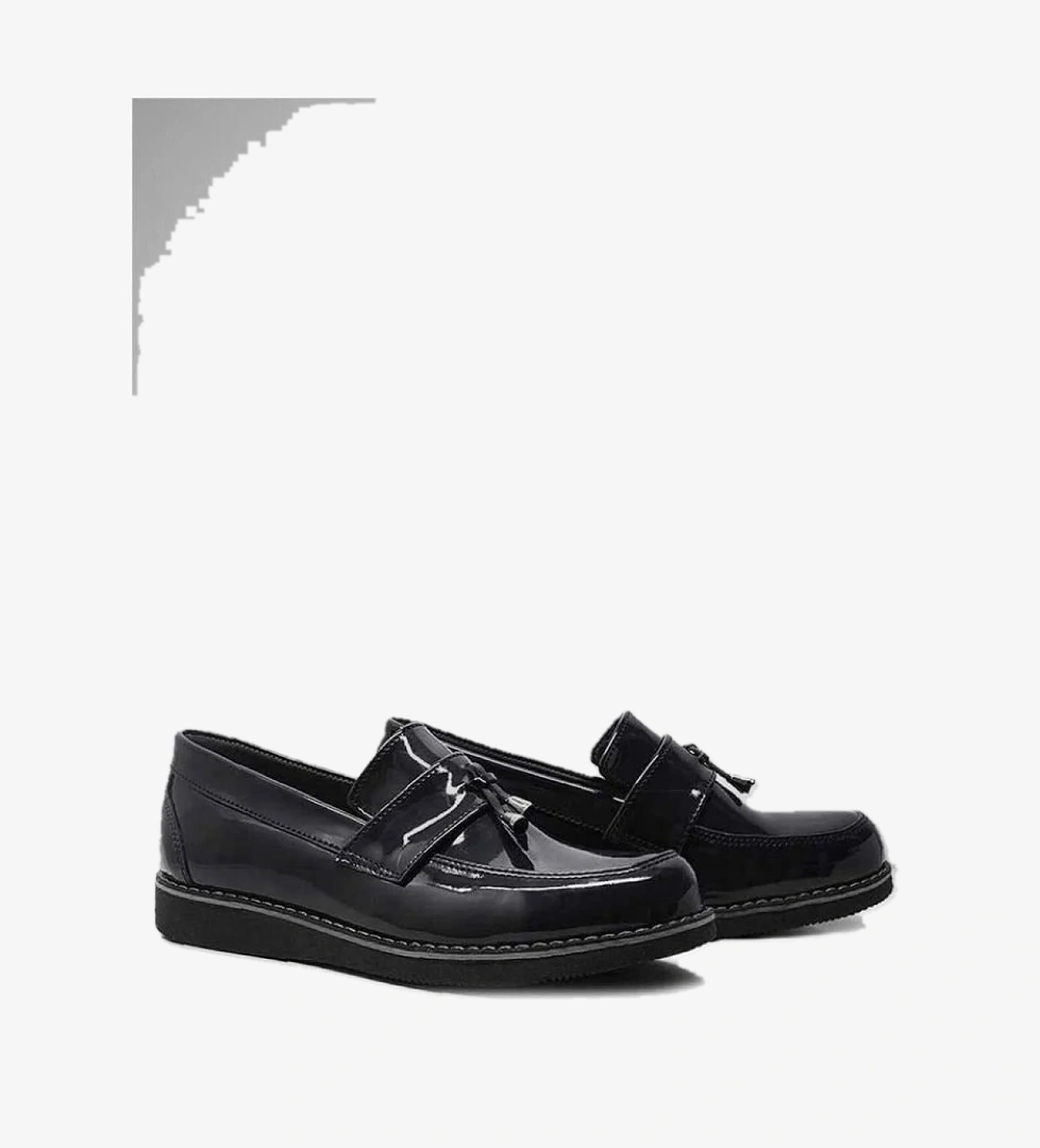 Rakerplus Siyah Rugan Loafer Çocuk Okul Ayakkabı model görseli