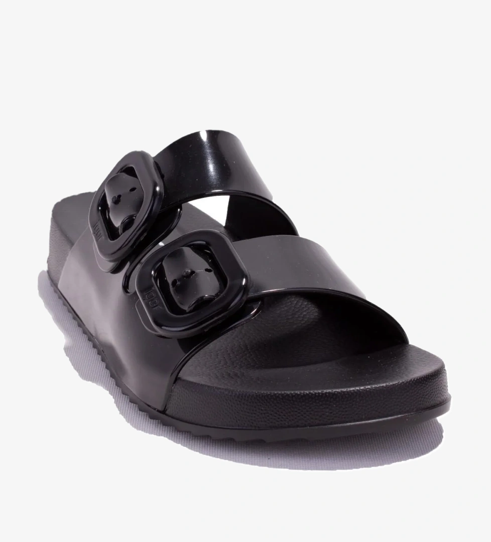 S10334 Habana Brillo Siyah Rugan Ortopedik Günlük Kadın Terlik - Görsel 1