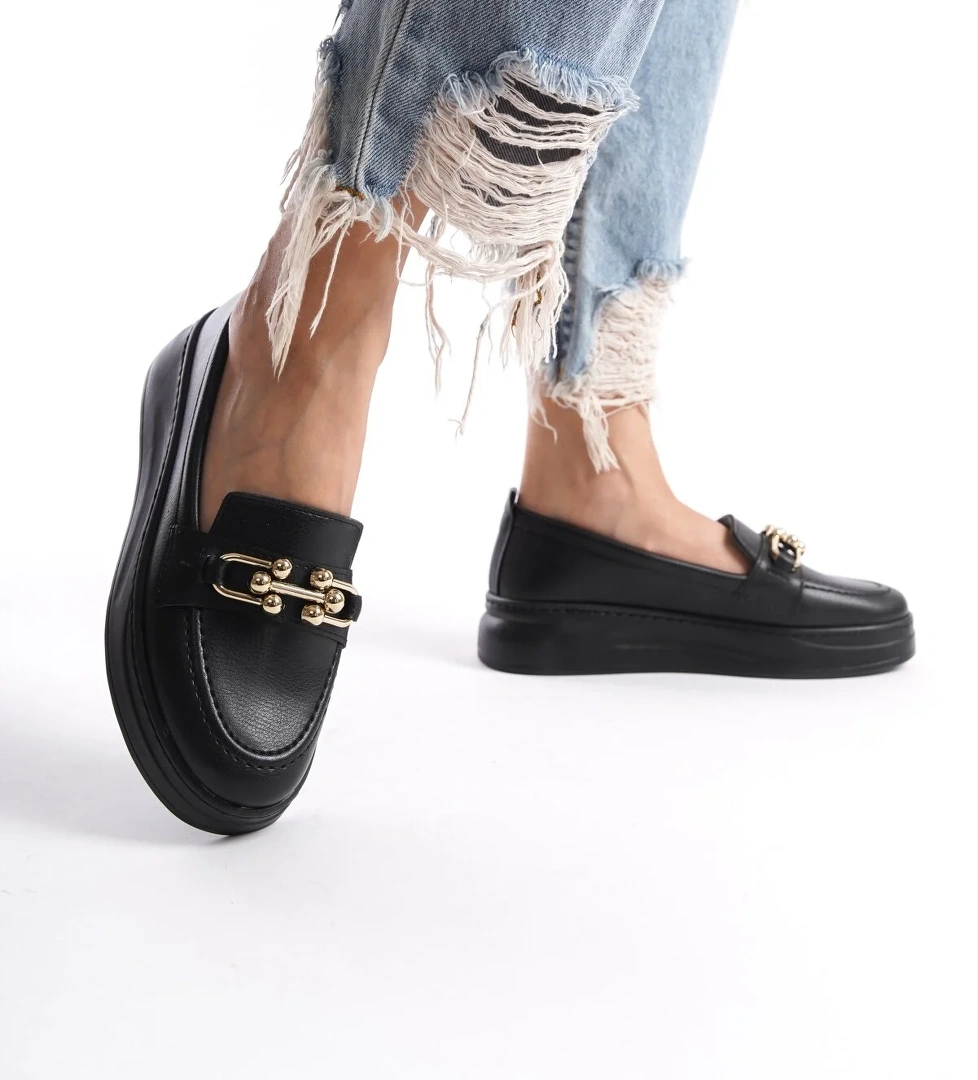 D602 Günlük Ortopedik Garantili Kadın Loafer Ayakkabı