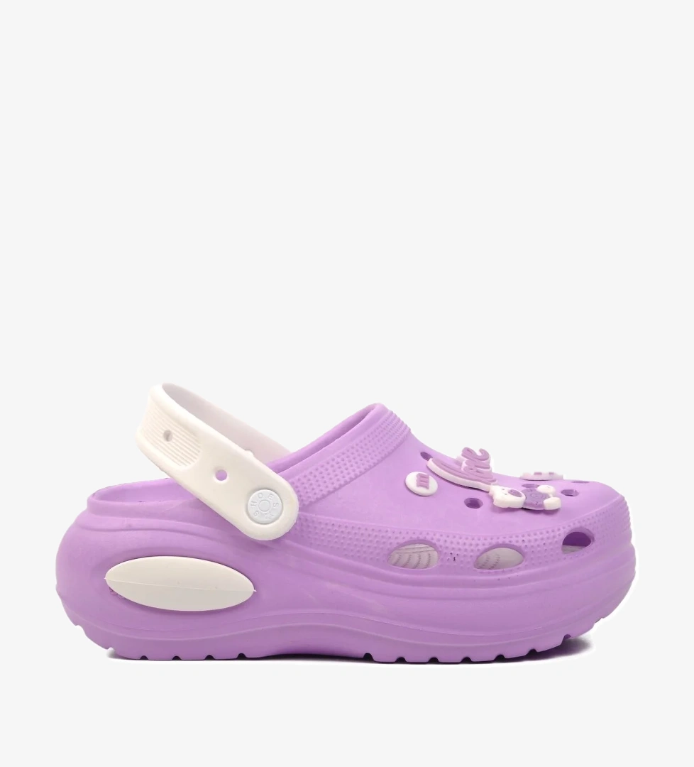 642 Lila Kadın Sabo Terlik - Görsel 1