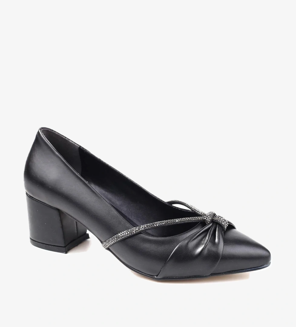 Ceylan 3561 Kadın 5 cm Topuklu Taşlı Günlük Ayakkabı model görseli