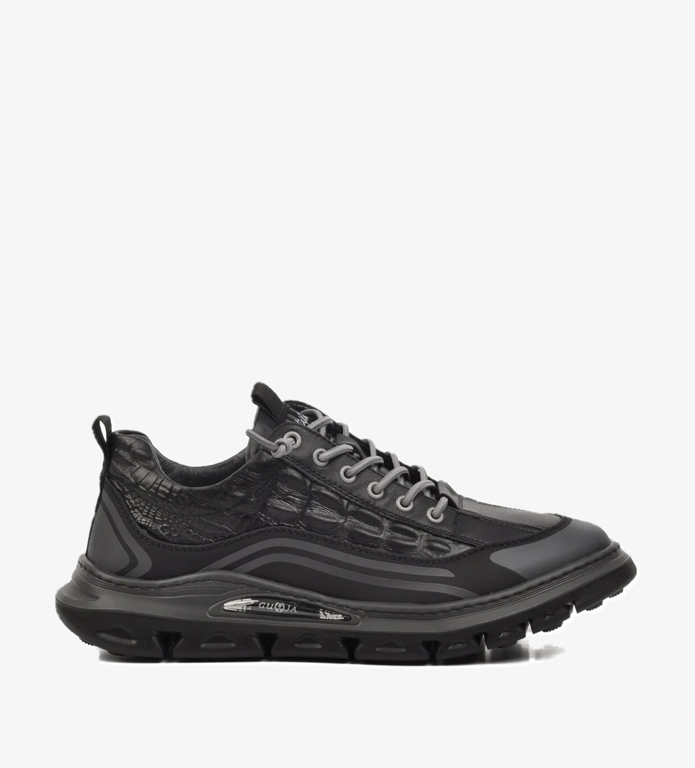 Guja 24y590 Siyah Kahve Hakiki Deri Erkek Sneaker model görseli