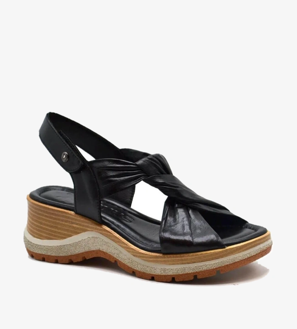 2409901Y Kadın Deri Sandalet - Görsel 1