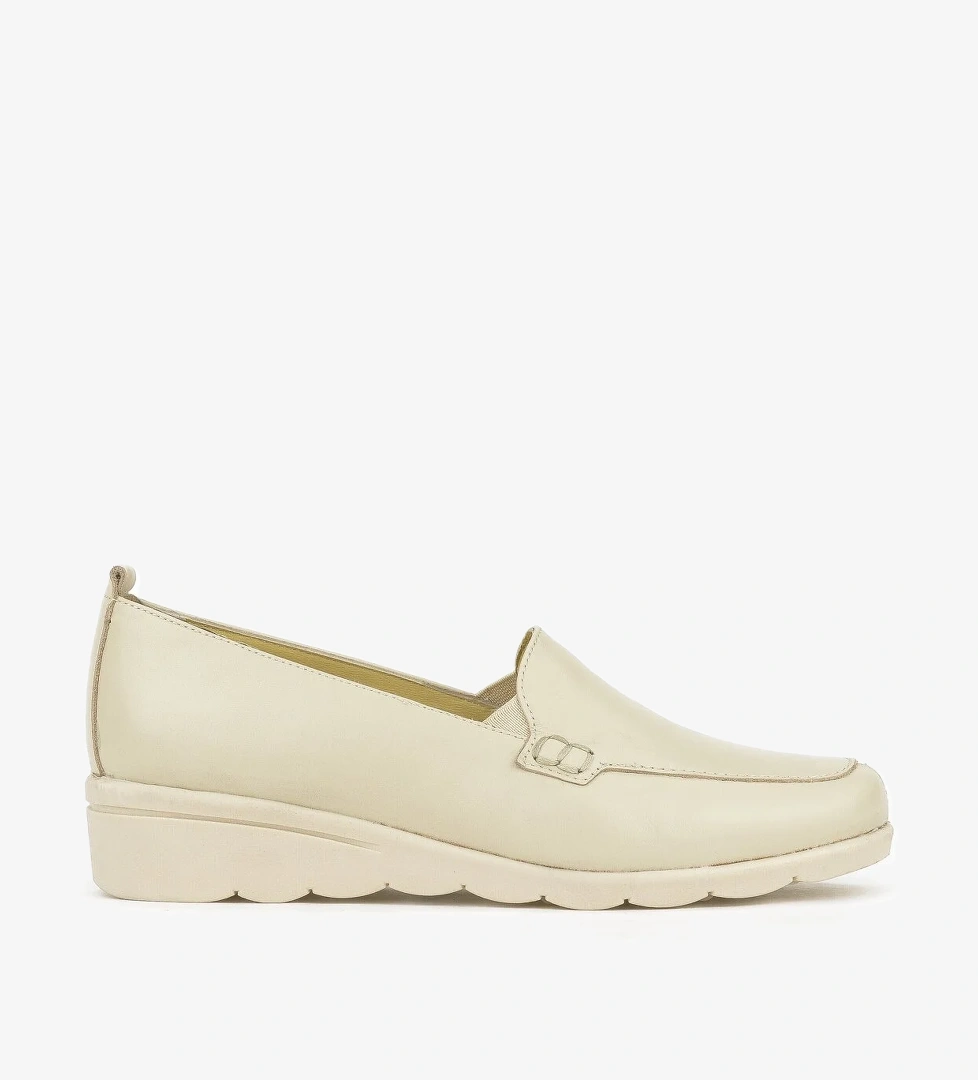 Kadın Hakiki Deri Günlük Ayakkabı 1411022Z2021 Bej