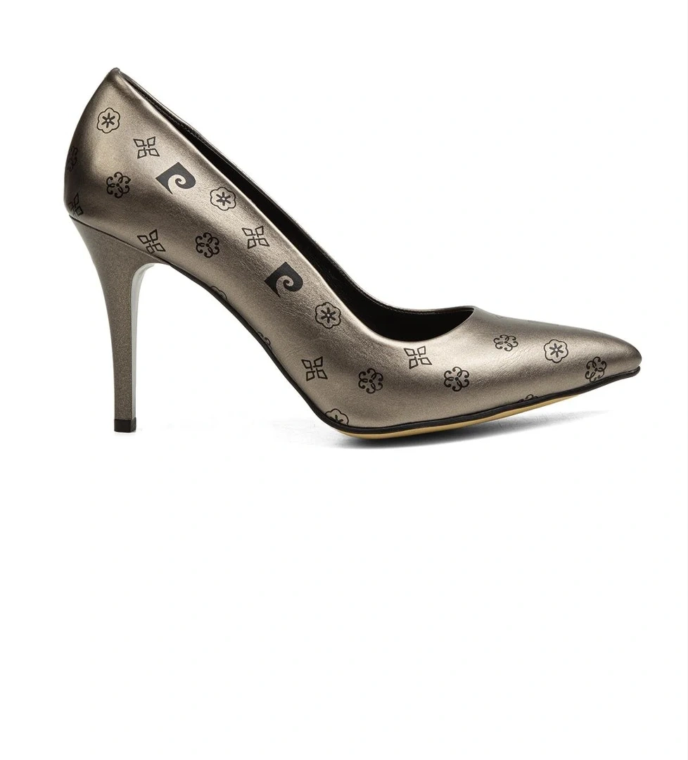 ® | PC-52211-3955 Platin Desen - Kadın Topuklu Ayakkabı