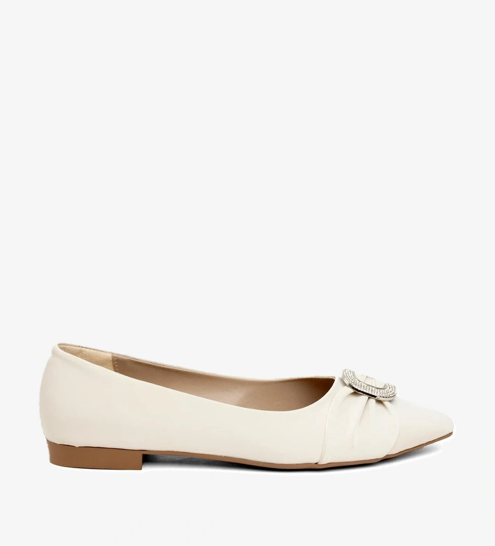 Miss Park Moda Pm386 K488 Kadın Babet Bej Siyah model görseli