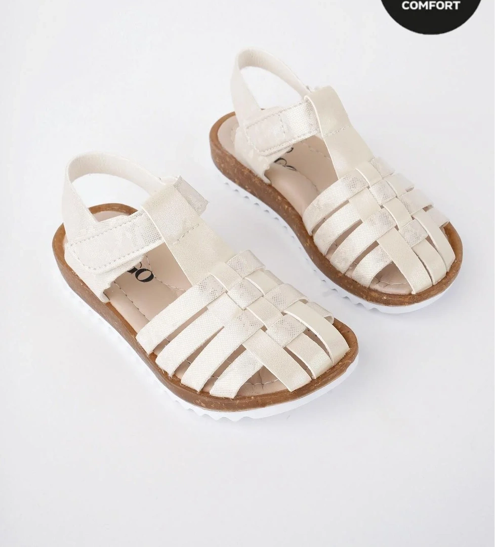 Rapunzel Garantili Günlük Ortopedik Hafif Taban Cırtlı Kız Çocuk Sandalet