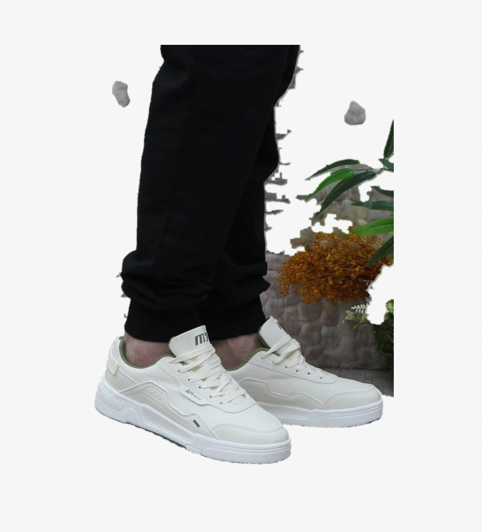 241 1544 Bej Anatomik Rahat Orijinal Ürün Sneaker Erkek Ayakkabı - Görsel 1