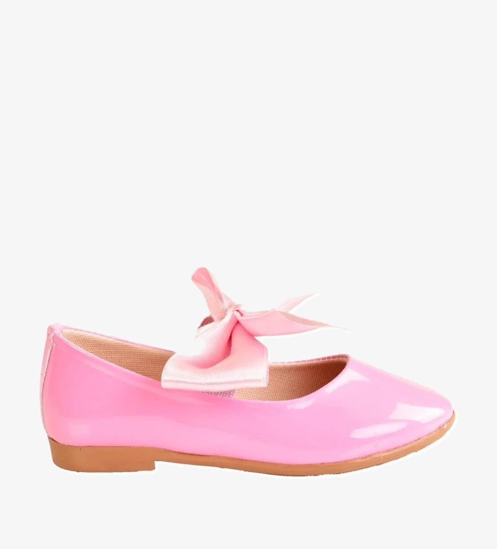 Kız Çocuk Fiyonklu Babet Ayakkabı