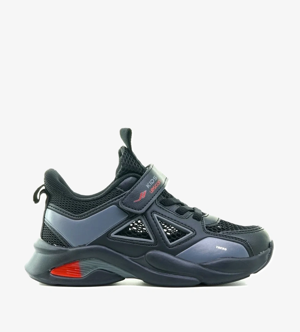 PUZZLE ERKEK ÇOCUK SNEAKER GÜNLÜK SPOR AYAKKABI (28-35) 24Y PUZZLE FE SİYAH