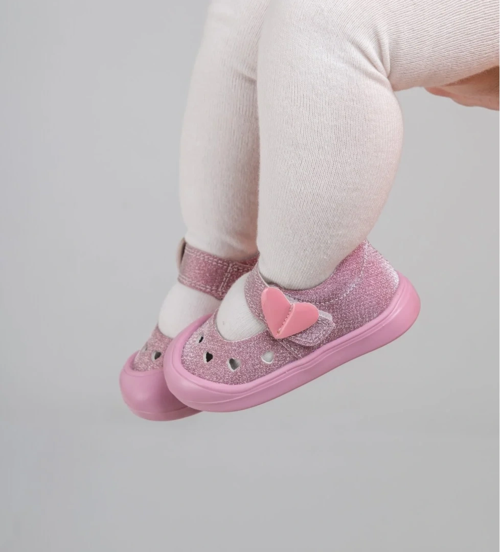 Arz 4867 Pembe Kız Çocuk Bebe Sandalet Ayakkabı - Görsel 1