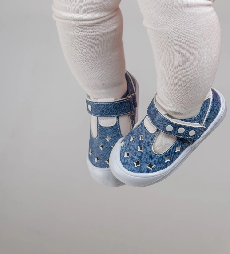 Arz 4865 Mavi Erkek Çocuk Bebe Sandalet Ayakkabı - Görsel 1