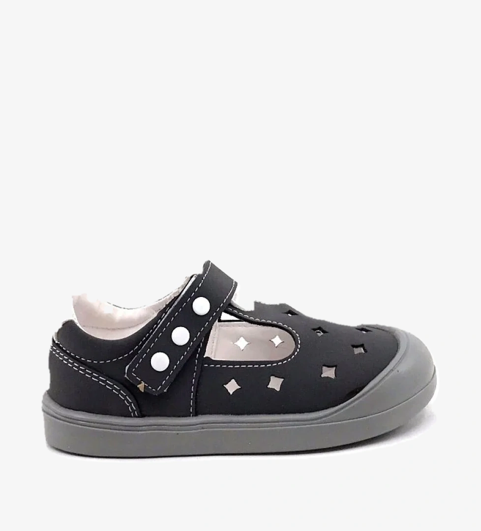 Arz 4863 Gri Erkek Çocuk Bebe Sandalet Ayakkabı - Görsel 1