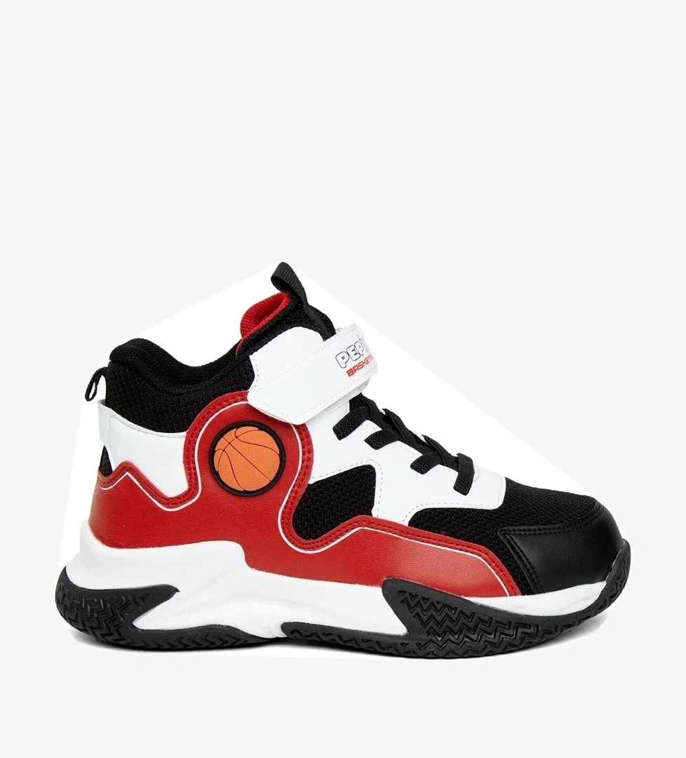 FY24-1656 Filet Erkek Çocuk Spor Ayakkabı Siyah - Beyaz