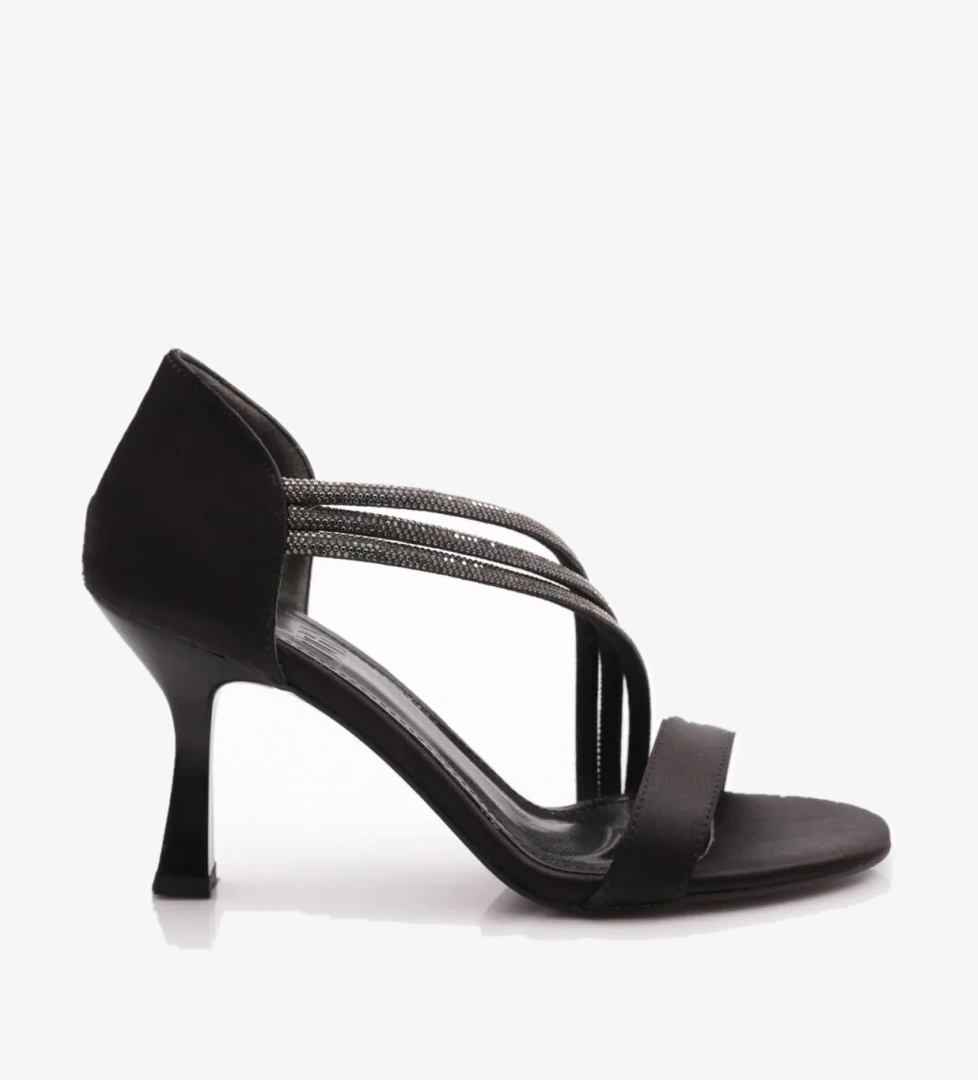 920 Kadin Taş Süslemeli Topuklu Ayakkabi