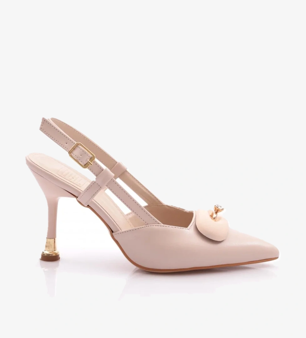 Dgn 515 Kadin Taş Süslemeli Topuklu Ayakkabi model görseli