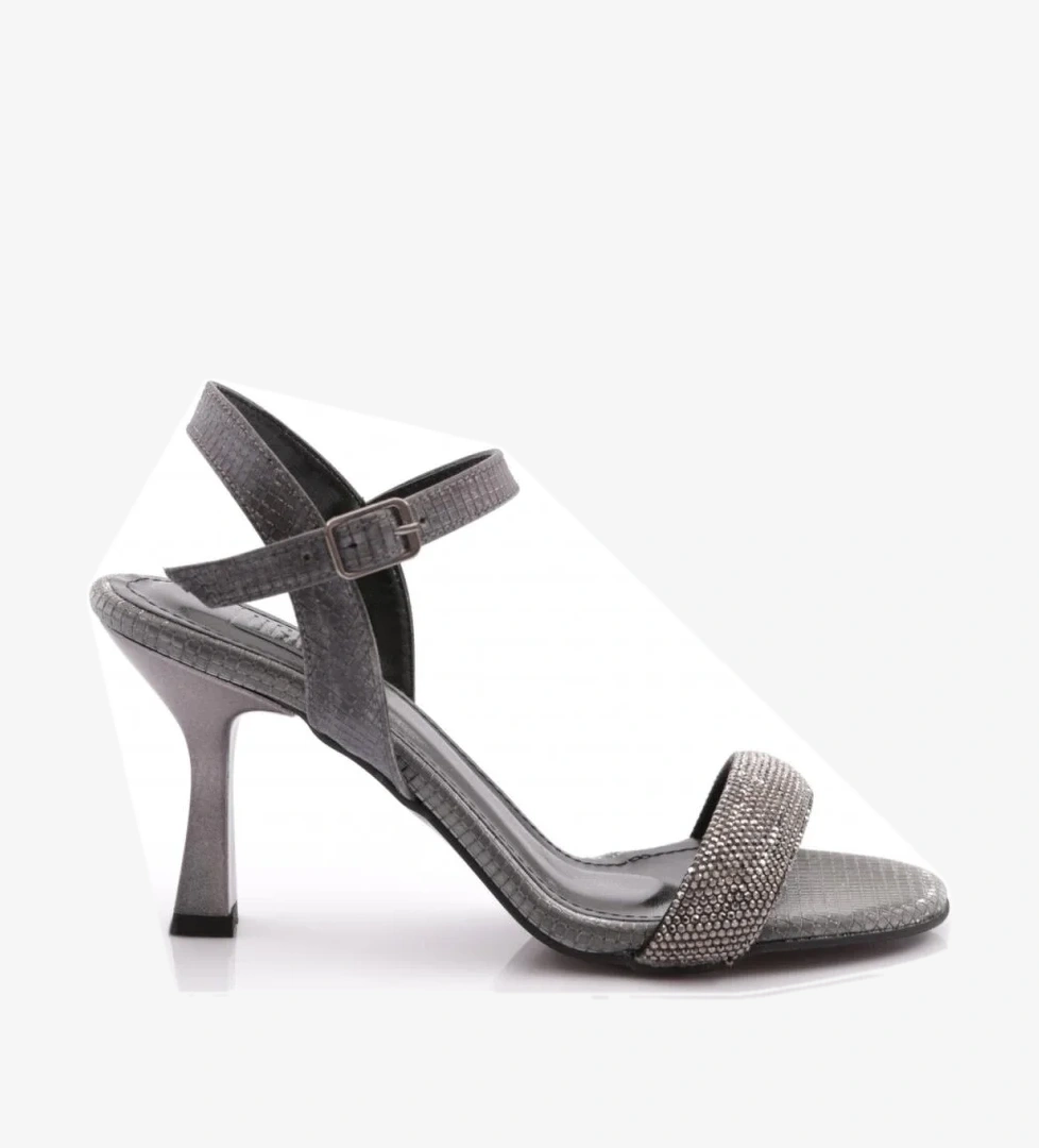 914 Kadin Taş İşlemeli Topuklu Ayakkabi