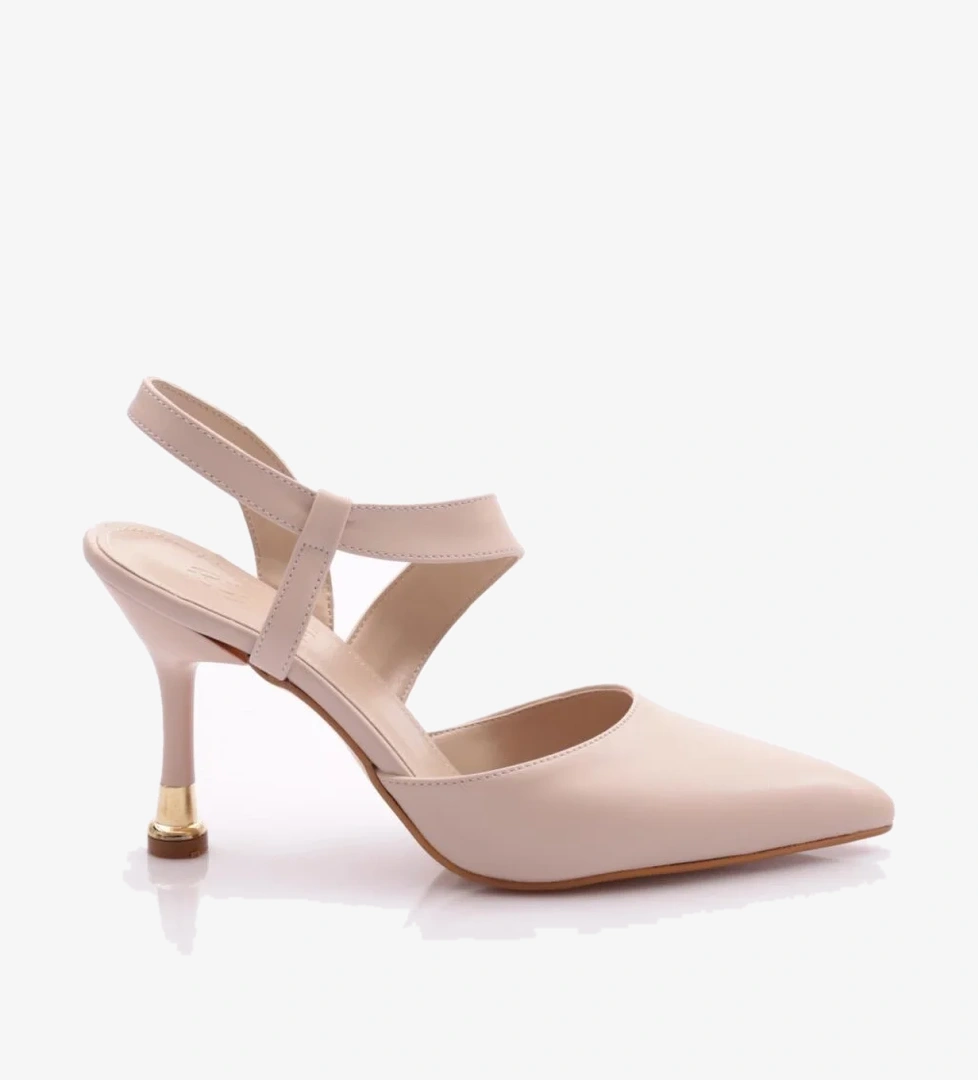 502 Kadin İnce Topuk Bileği Saran Topuklu Ayakkabi