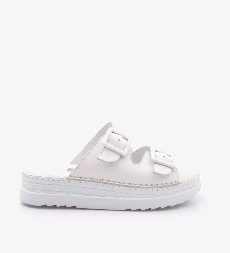 2039 Kadin Üstü Kemer Detayli Ayarlanabilir Terlik - Görsel 1