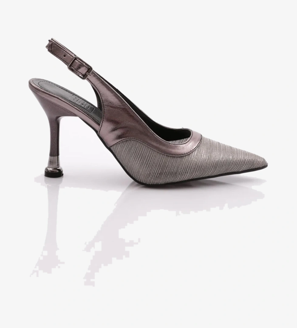 1031 Kadin Arkasi Açik Topuklu Ayakkabi - Görsel 1