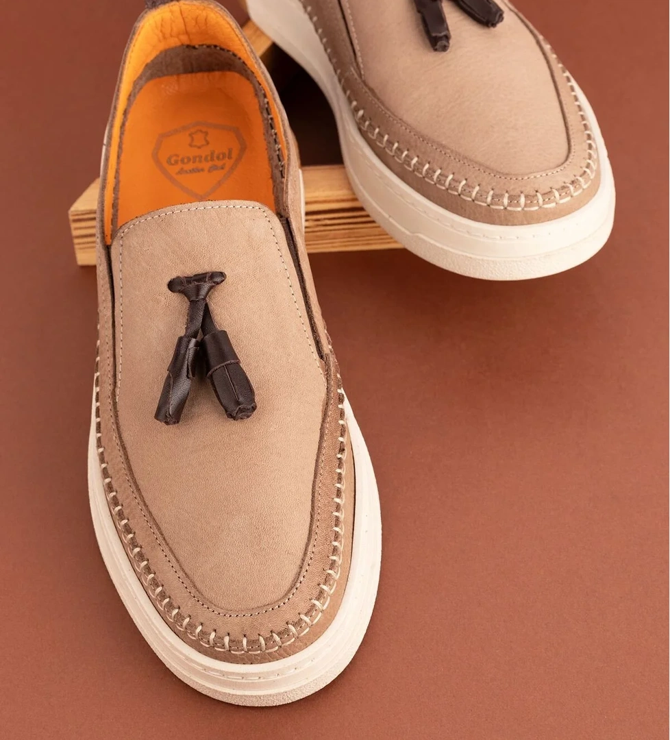 Gondol Kundura Gondol Içi Dışı Hakiki Deri Hafif Günlük Rahat Ayakkabı Src.322 model görseli