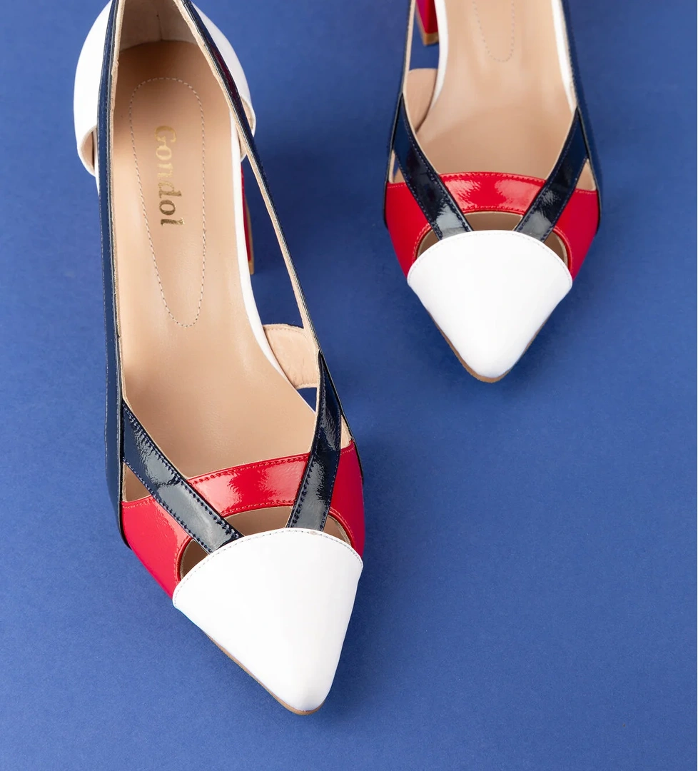 Gondol Kadın Hakiki Deri Renkli Topuklu Ayakkabı ast.6083