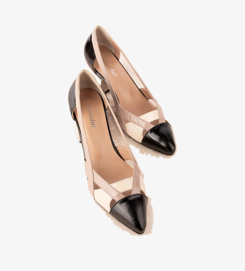 Gondol Kadın Hakiki Deri Renkli Topuklu Ayakkabı ast.6083