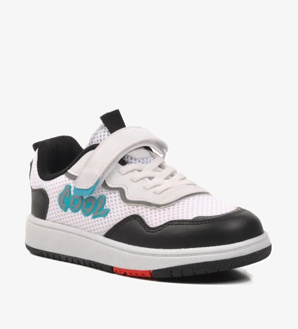 Connel-F Siyah-Beyaz Çocuk Spor Ayakkabı