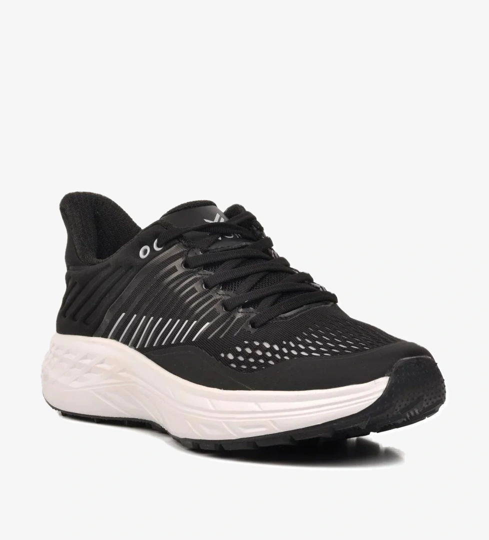 Ayakmod Fileli Siyah Mavi Memory Foam Erkek Spor Ayakkabı 24200 model görseli