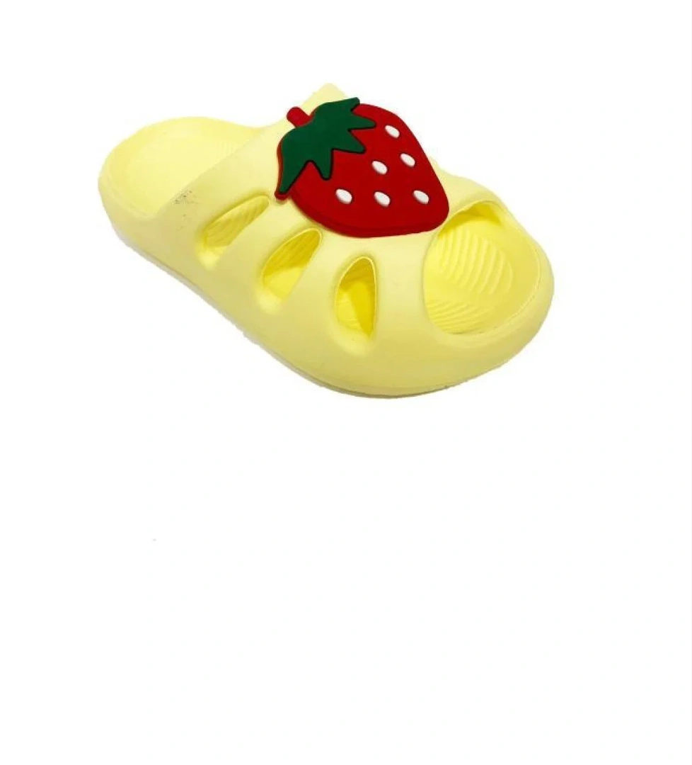 Akim Akım E300-24 Çilek Figürlü Suya Dayanıklı Kız Çocuk Terlik Soft Sarı 24-35 model görseli