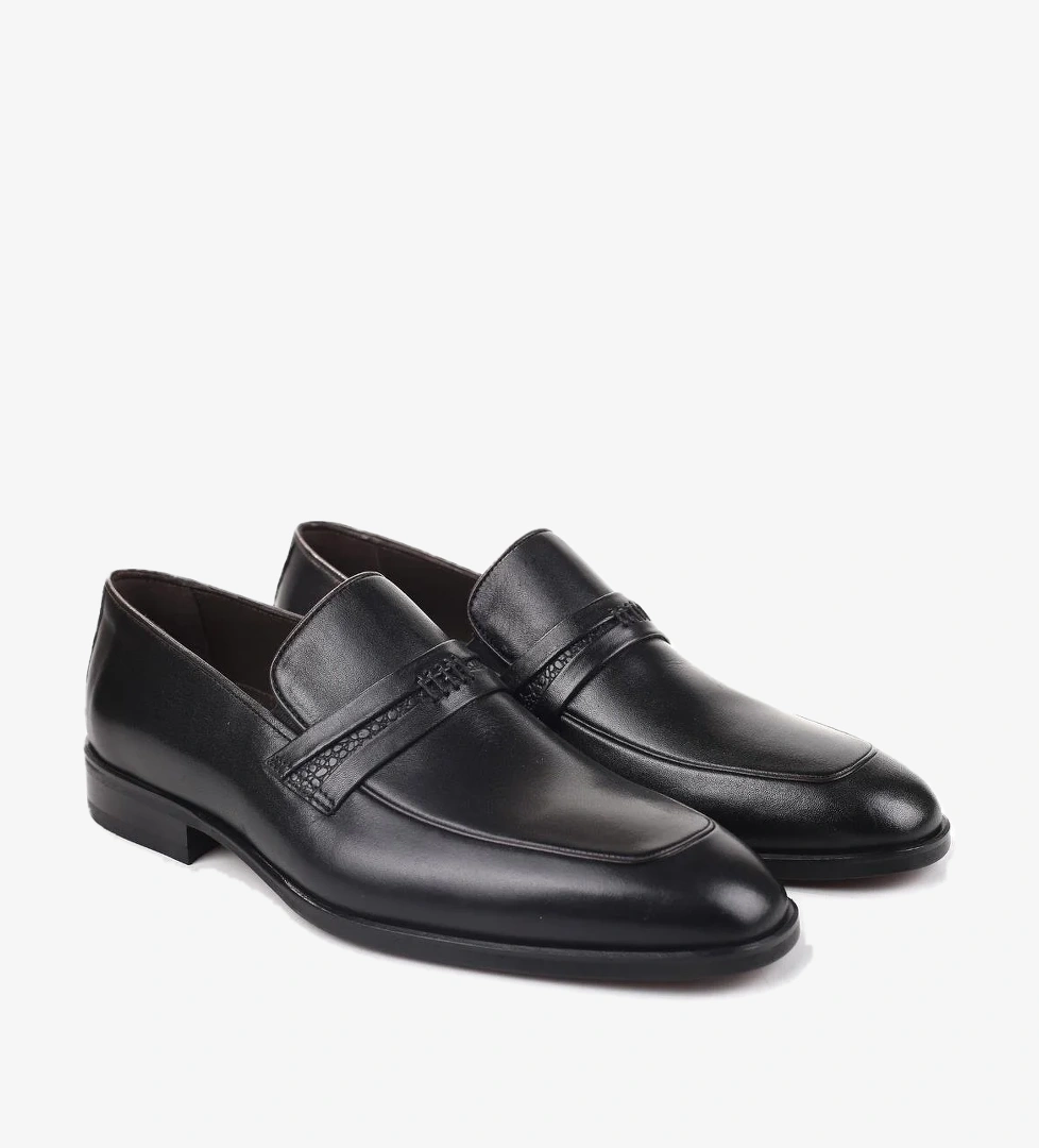 PapuçSepeti 22750 Hakiki Deri Bağcıksız Klasik Erkek Ayakkabı - Görsel 1