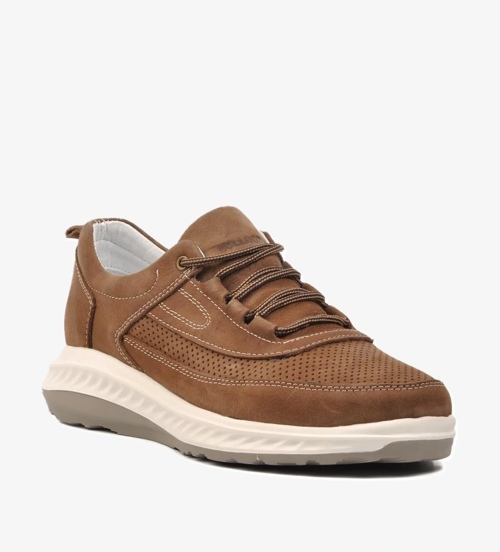 Bulldozer 241101 Vizon Siyah Nubuk Hakiki Deri Erkek Günlük Ayakkabı model görseli