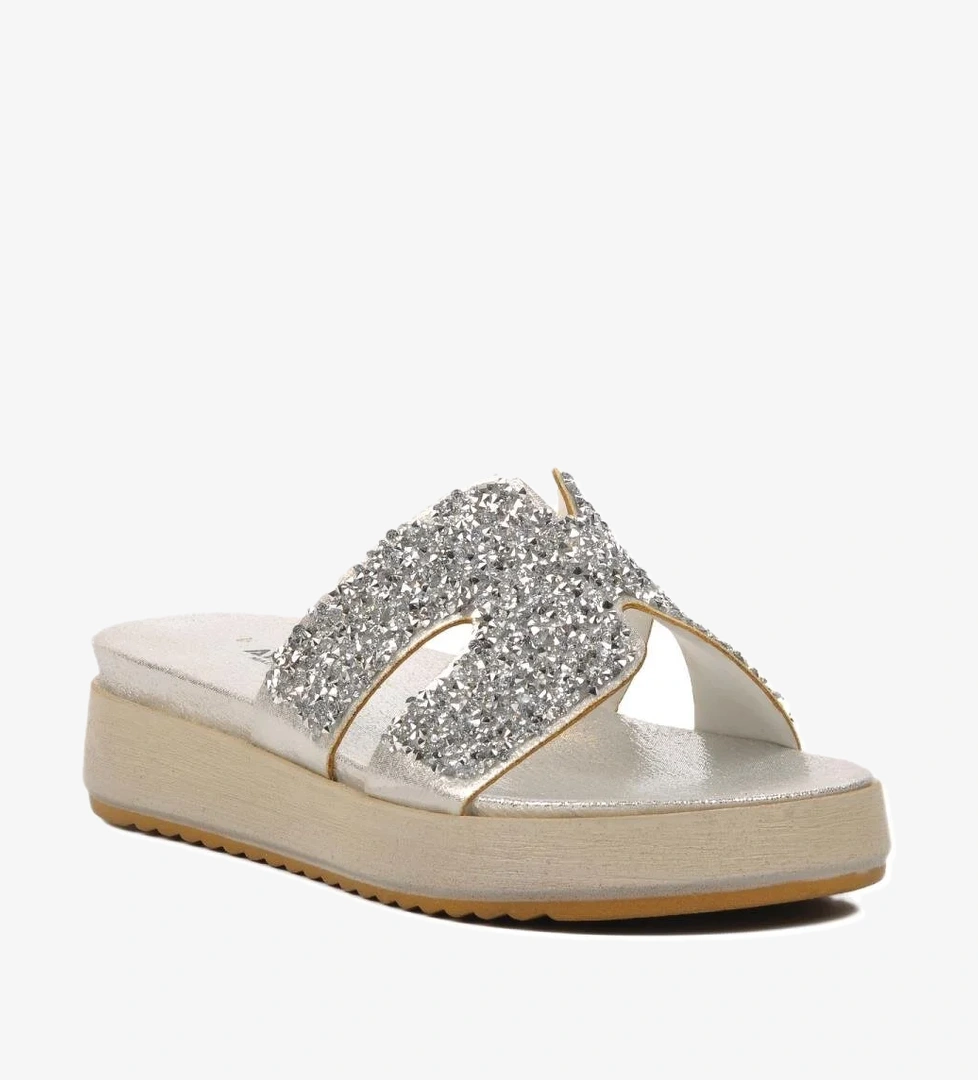 286064 Gümüş Kadın Terlik - Görsel 1