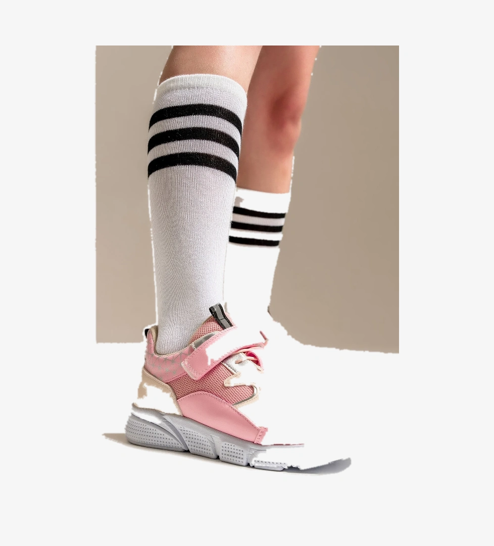 Unisex Çocuk Pudra Günlük Spor Ayakkabı