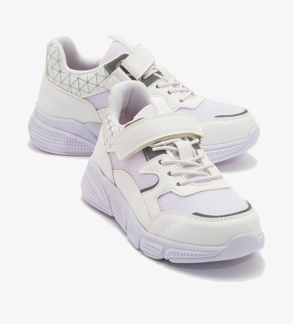 Unisex Çocuk Beyaz Günlük Spor Ayakkabı