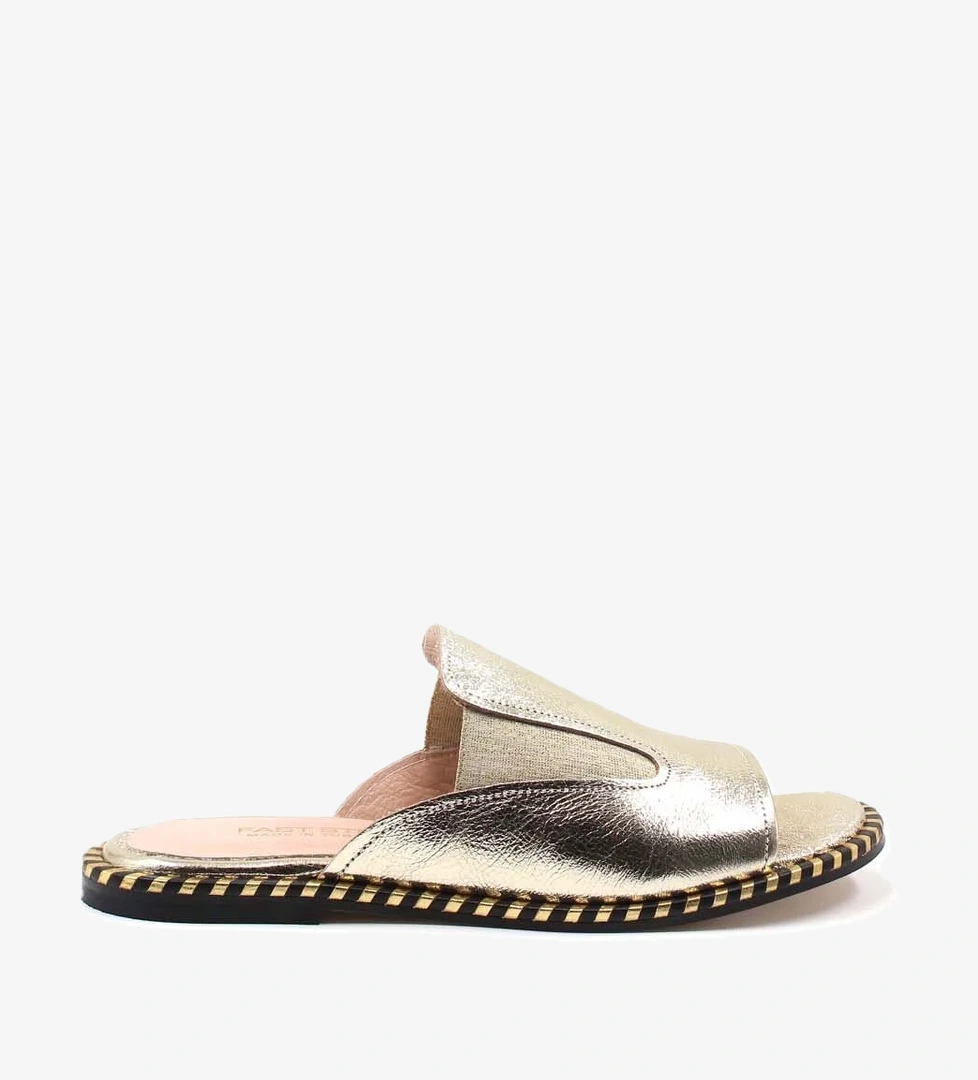 Hakiki Deri Kadın Düz Terlik 888ZA246 - Görsel 1