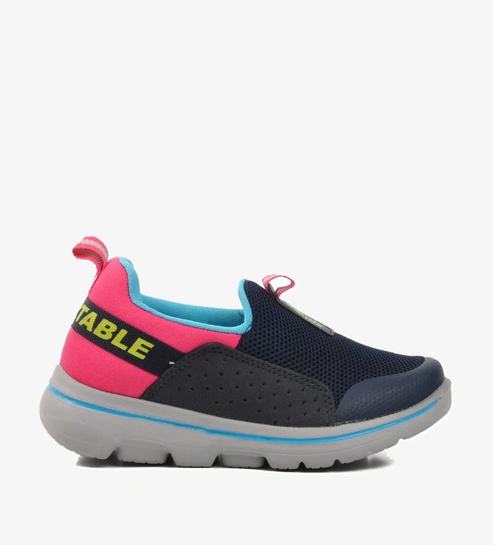 BST-B82-P Lacivert-Fuşya Çocuk Spor Ayakkabı - Görsel 1