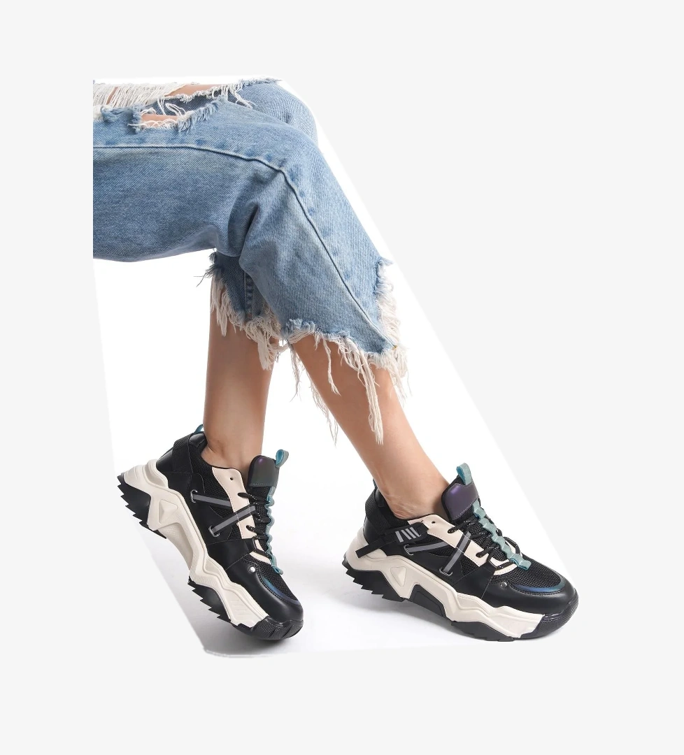 Dussel Siyah Sneaker Günlük Spor Ayakkabı