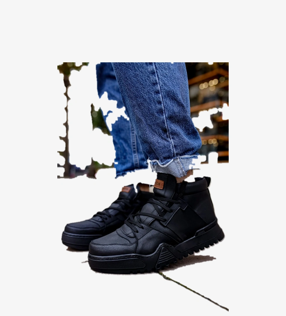 CH057 GSST Ghost Line Erkek Bot SIYAH/SIYAH - Görsel 1